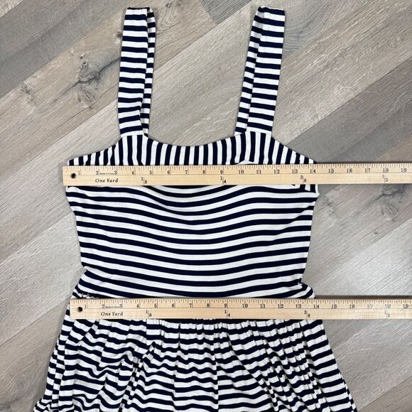 Loft Nautical Stripes Knit Maxi Sundress Sleeveless Blue White XS - Picture 12 of 13